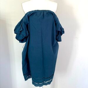BRAND NEW- Bobeau Off-Shoulder Blue Dress